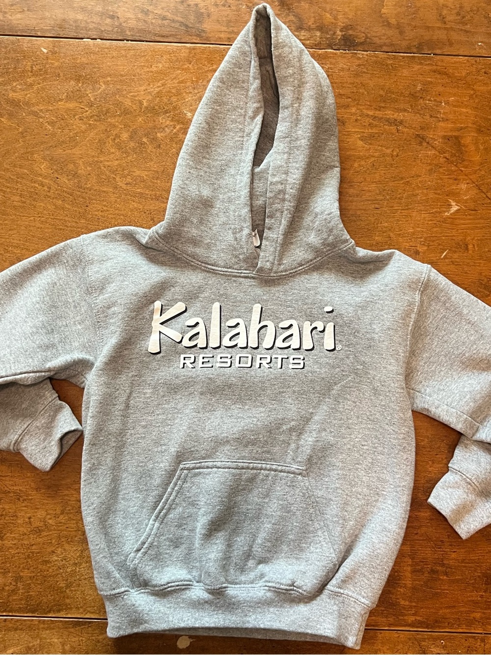 Kalahari Resorts Kids Youth XS Gray Pullover Hoodie Sweatshirt